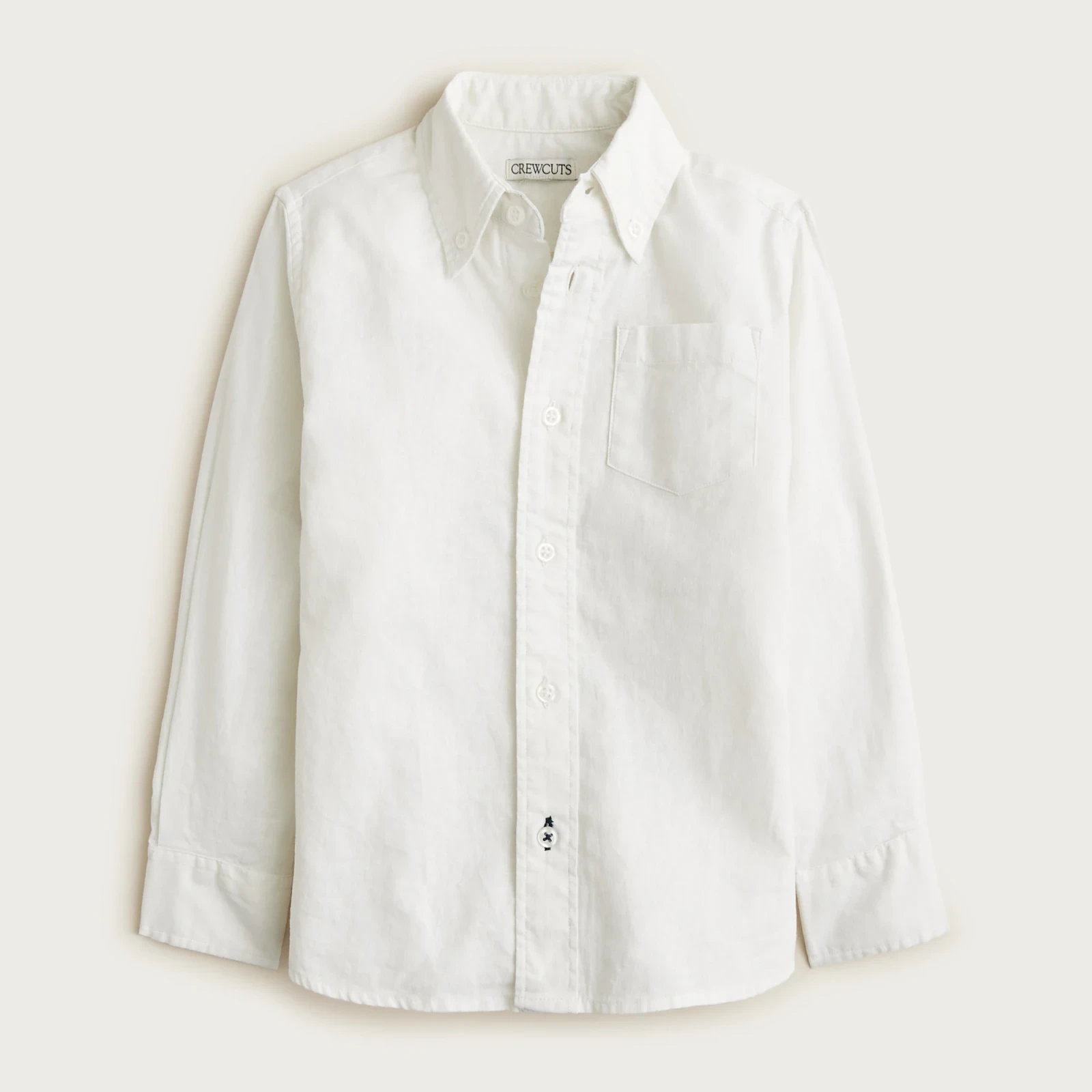 Kids' button-down linen-blend shirt