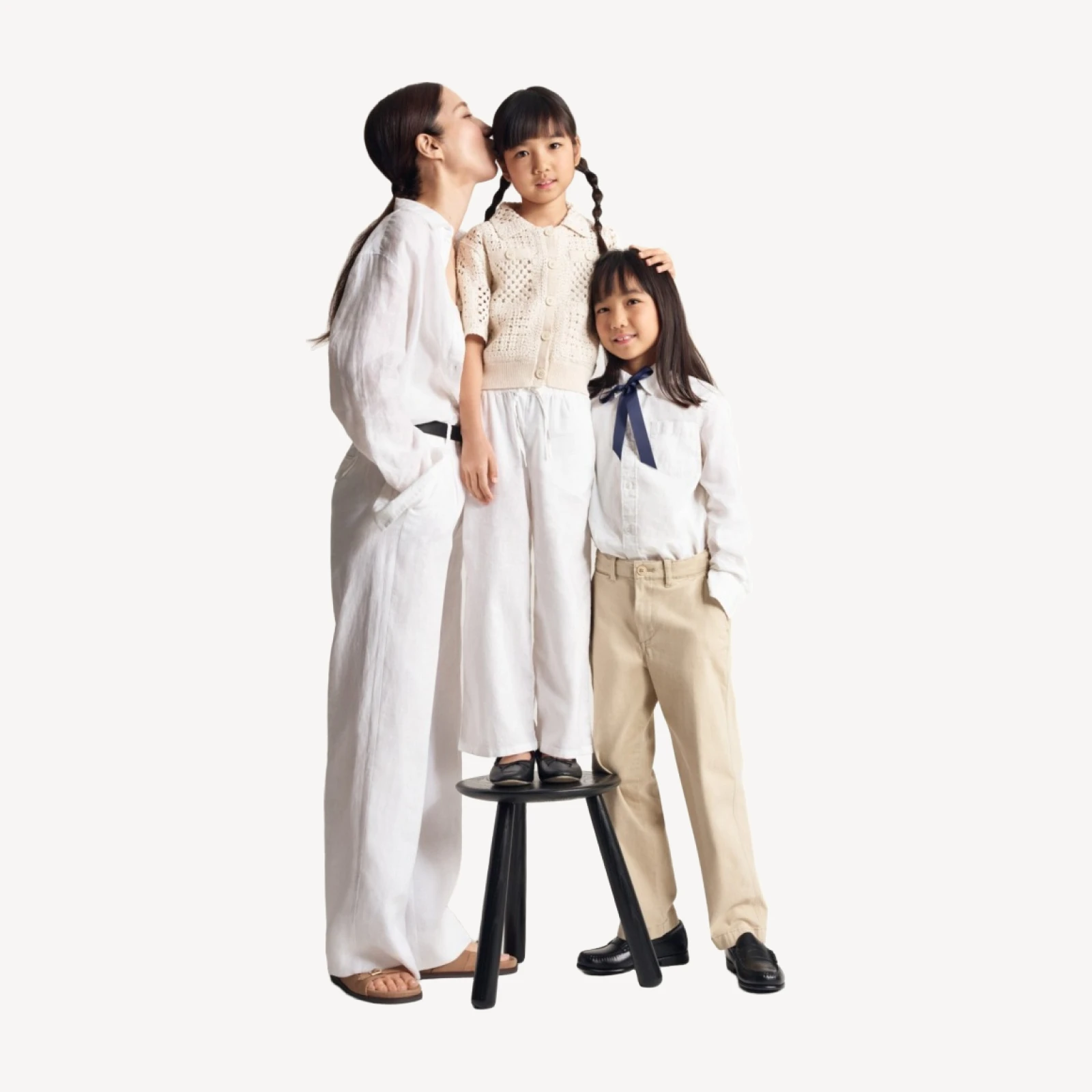 Kids' button-down linen-blend shirt