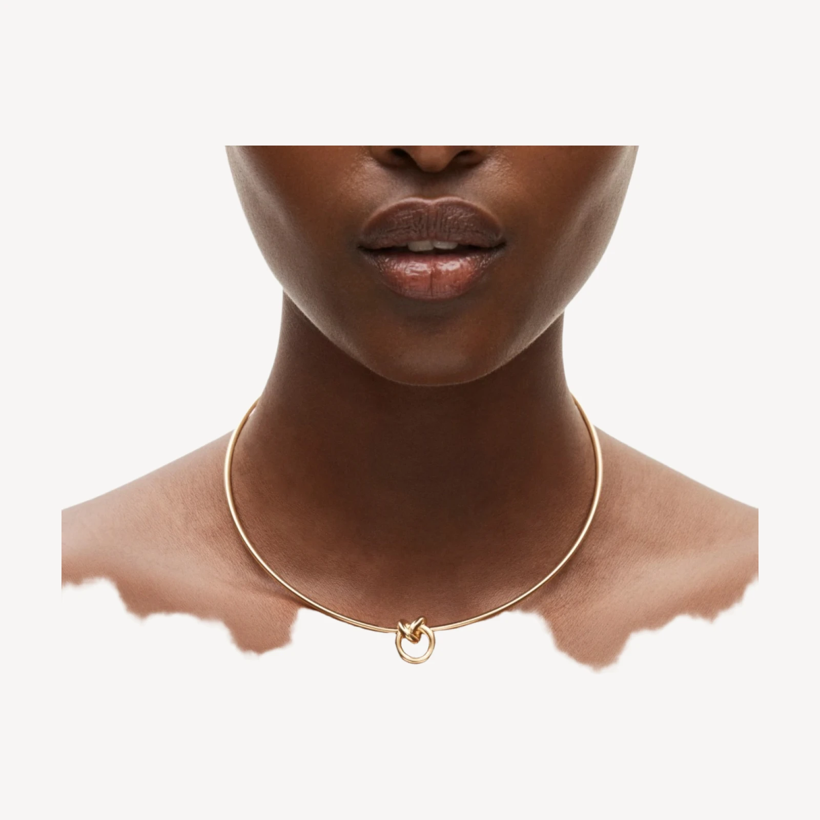 Sculptural knot necklace