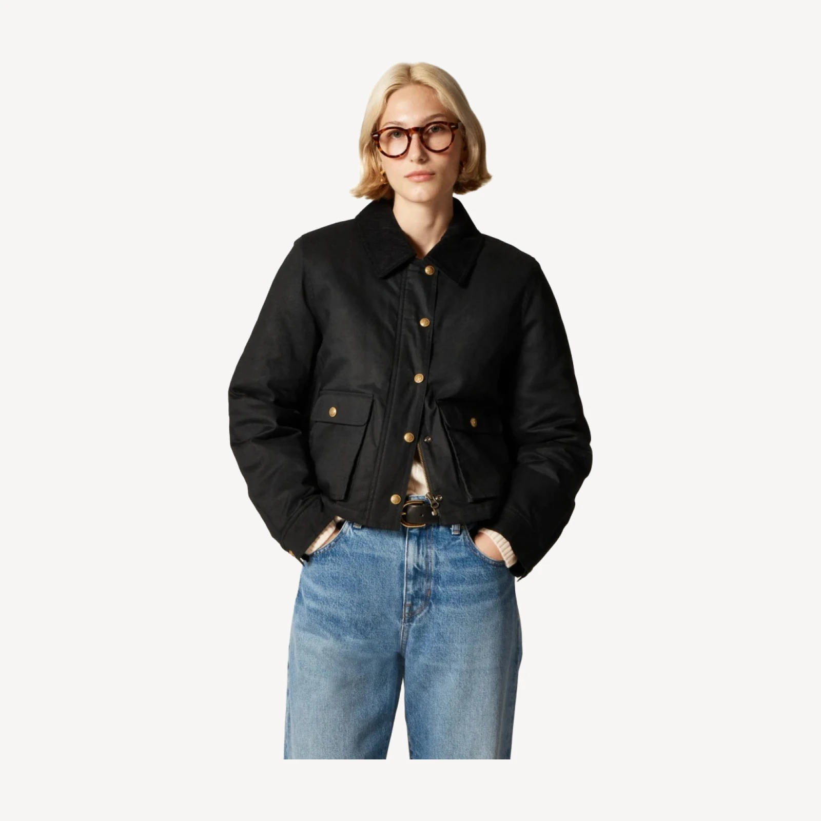 Women's cropped Barn Jacket™ in ripstop cotton