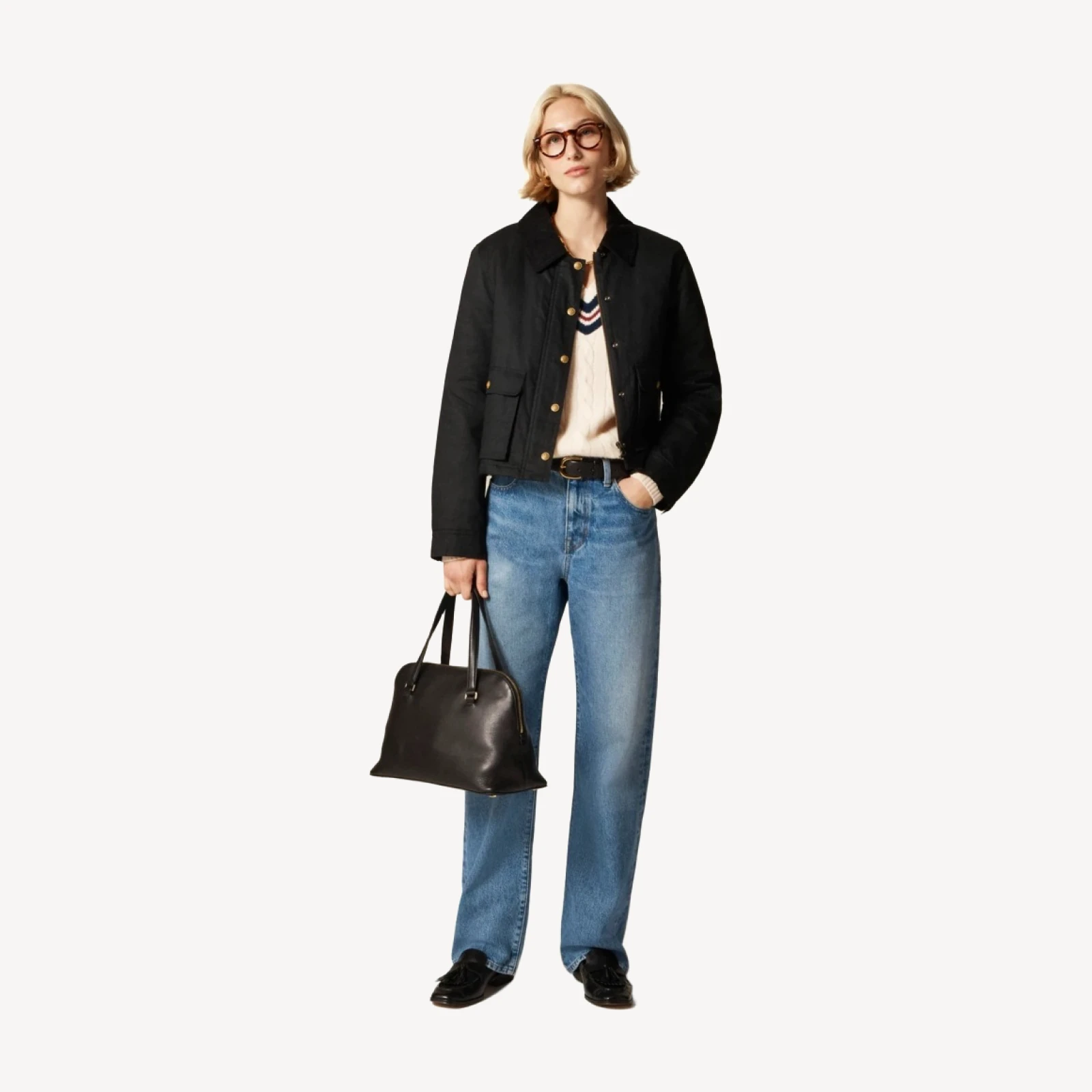 Women's cropped Barn Jacket™ in ripstop cotton