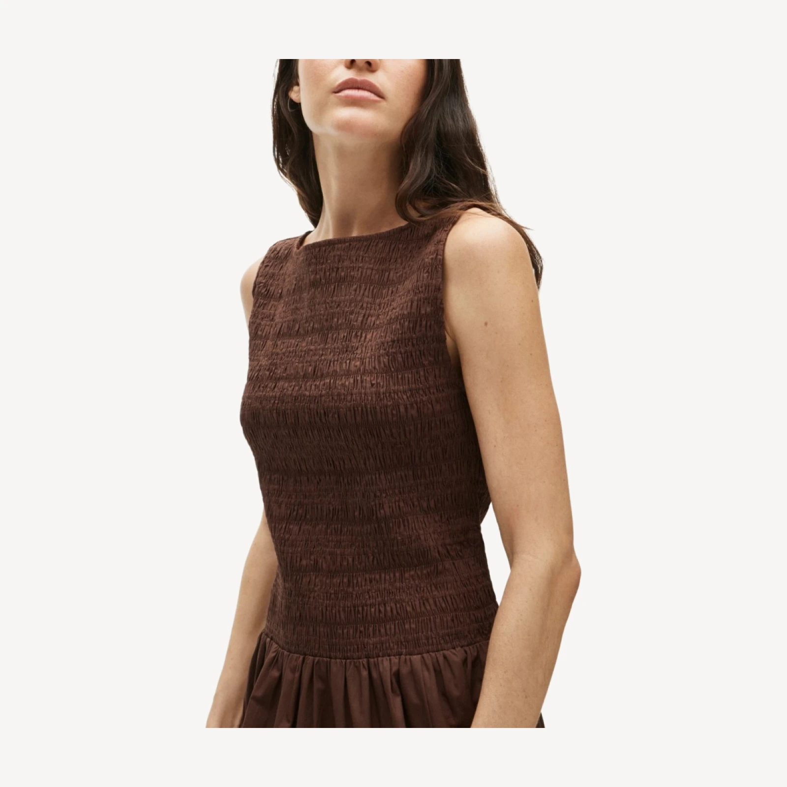 Lina smocked midi dress