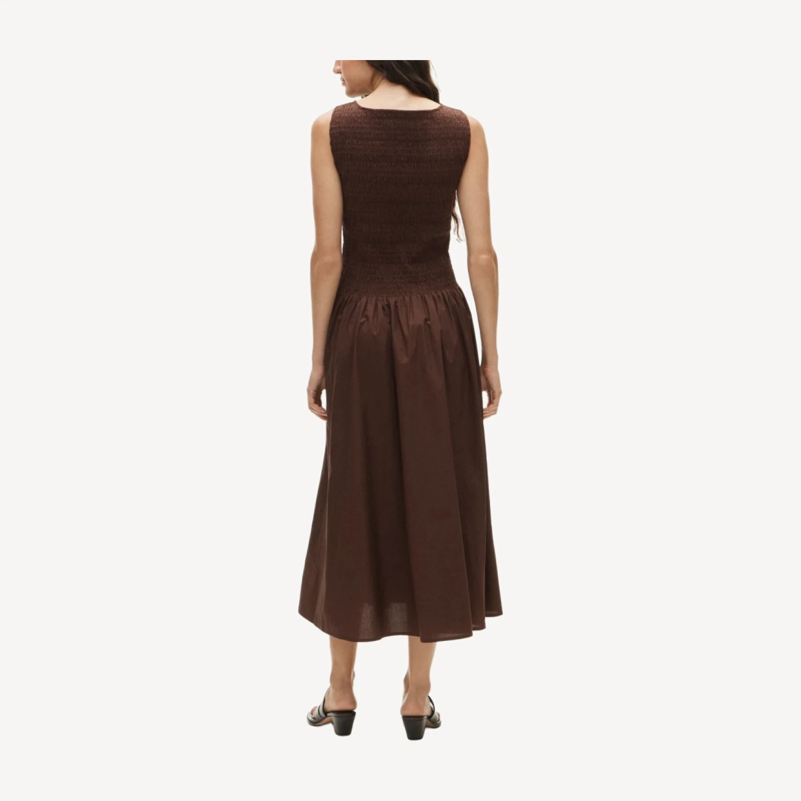 Lina smocked midi dress