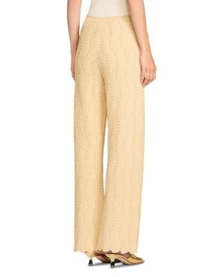 Sandro Rhinestone Knit Pants