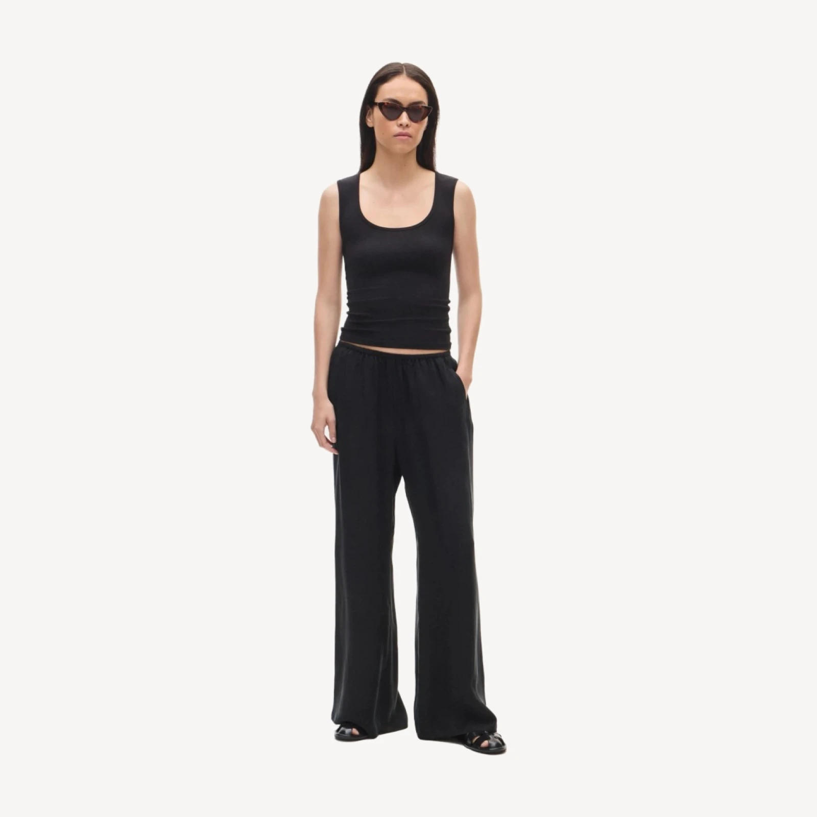 Cosmo pant in cupro blend