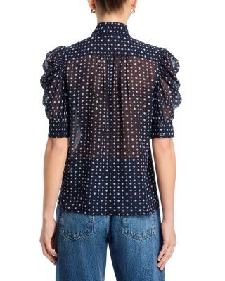 Frame The Tie Print Gillian Top