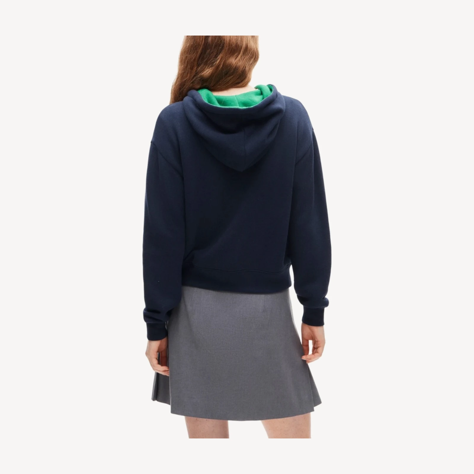 Heritage terry contrast-trim hoodie