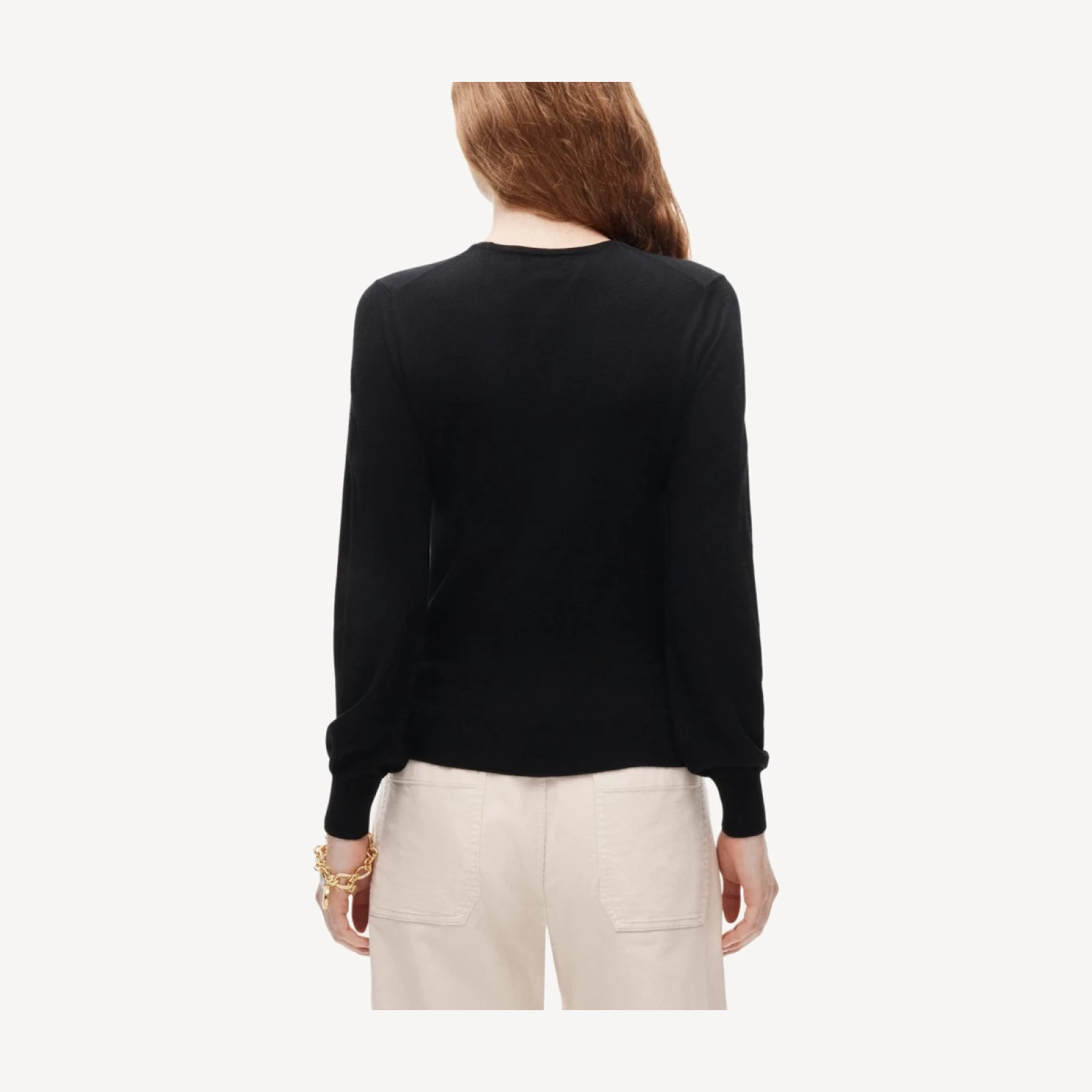 Clair crewneck sweater in merino wool blend