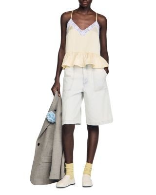 Sandro Ruffled Top