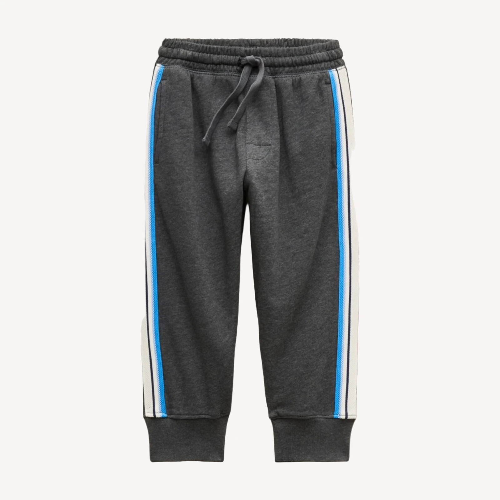 Kids' slim-slouchy jogger pant in striped terry