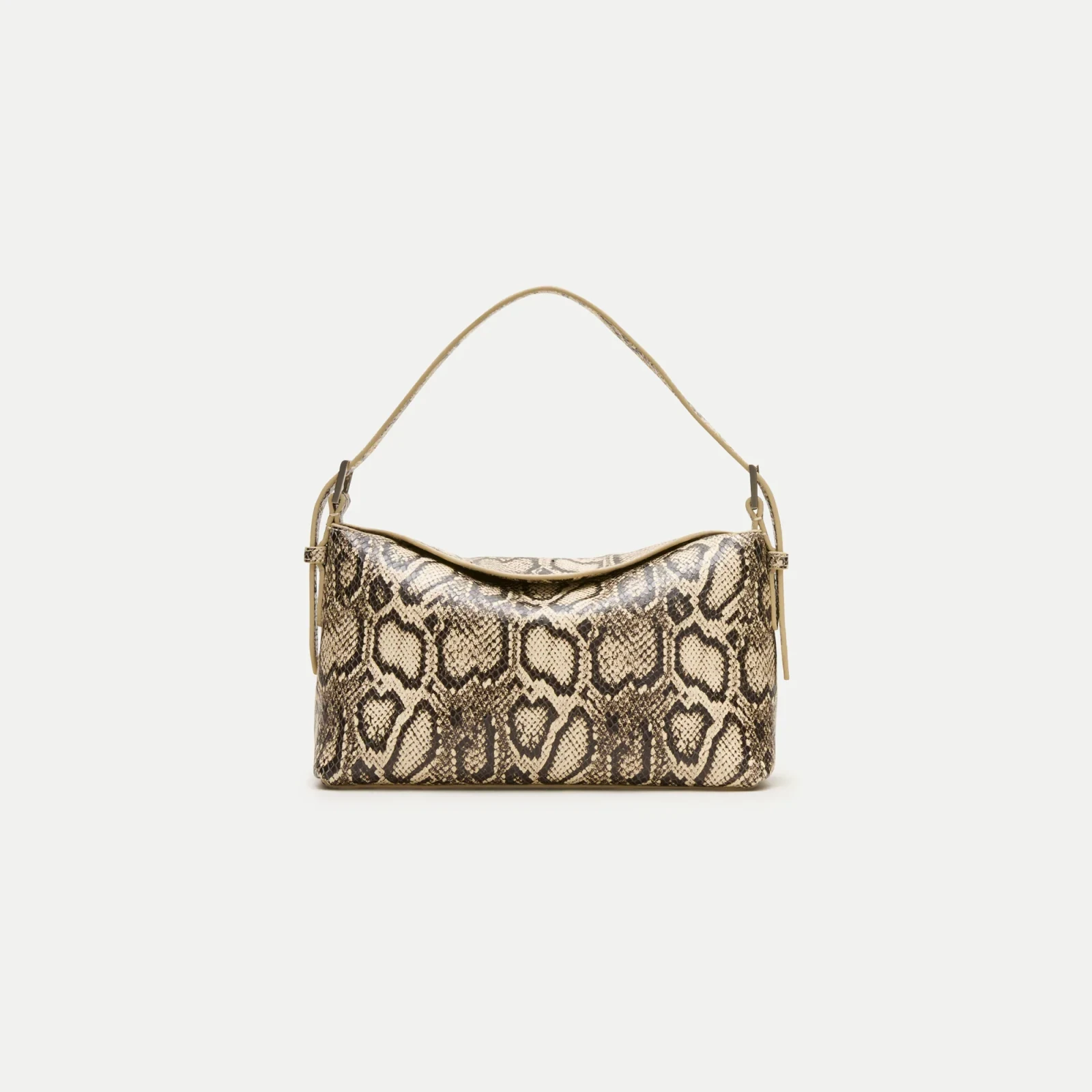 Berkeley small shoulder bag in snake-embossed leather with adjustable strap