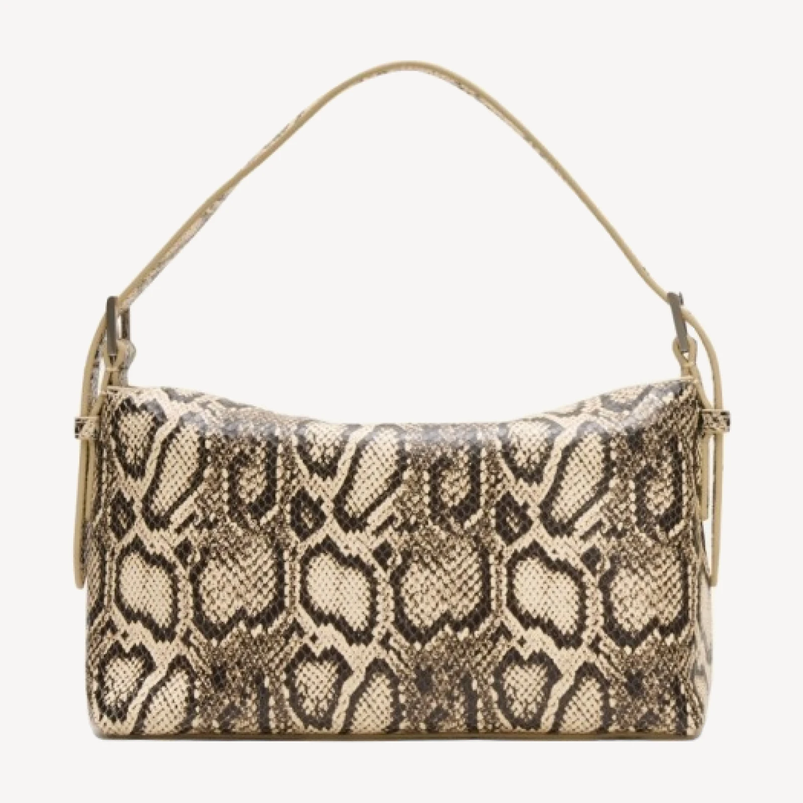 Berkeley small shoulder bag in snake-embossed leather with adjustable strap