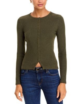 Frame The Rib Splay Cardigan Sweater