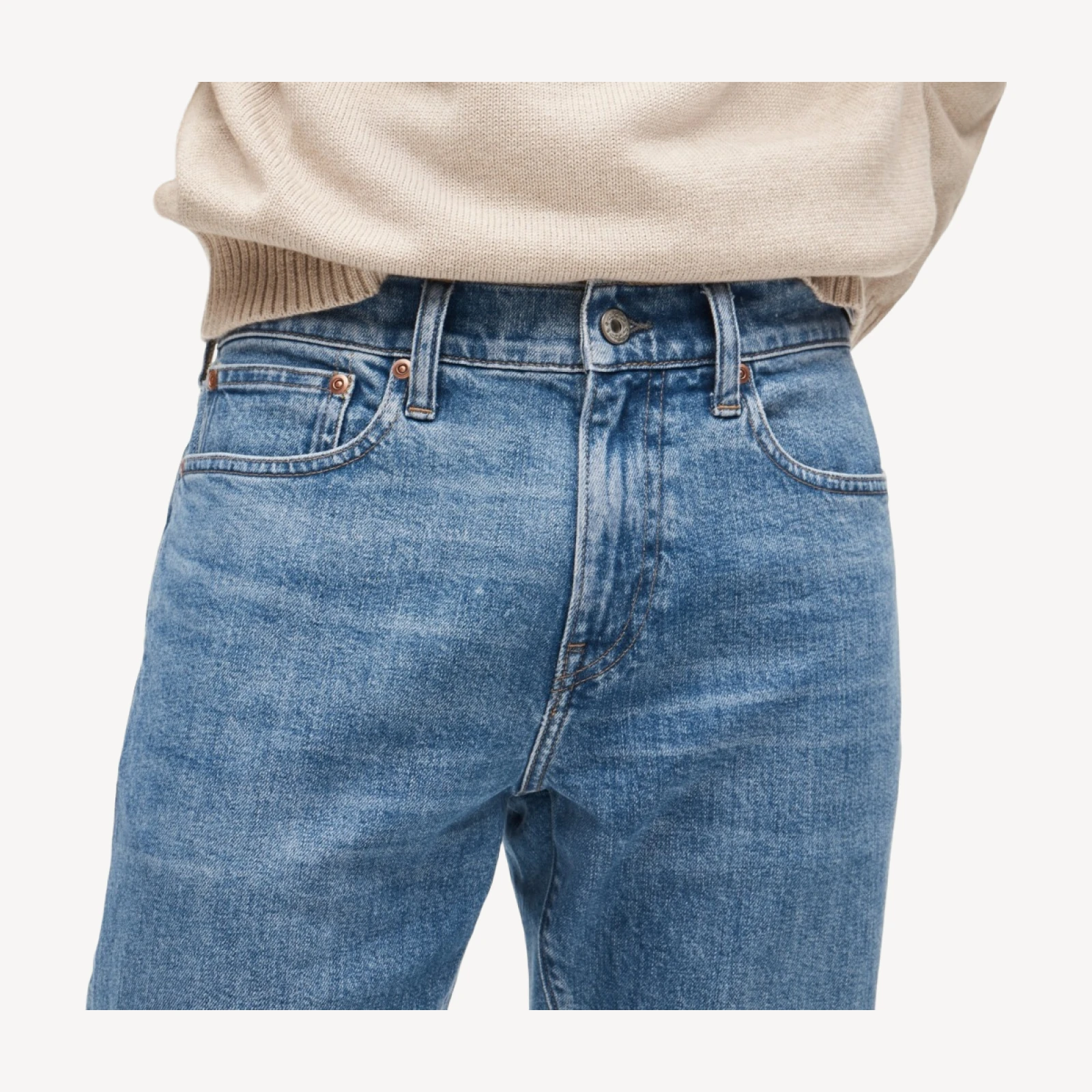 484 Slim-fit stretch jean in vintage medium wash