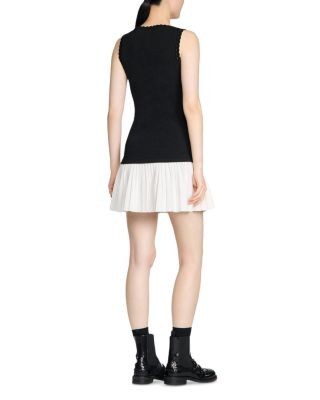 Sandro Two Tone Short Dress