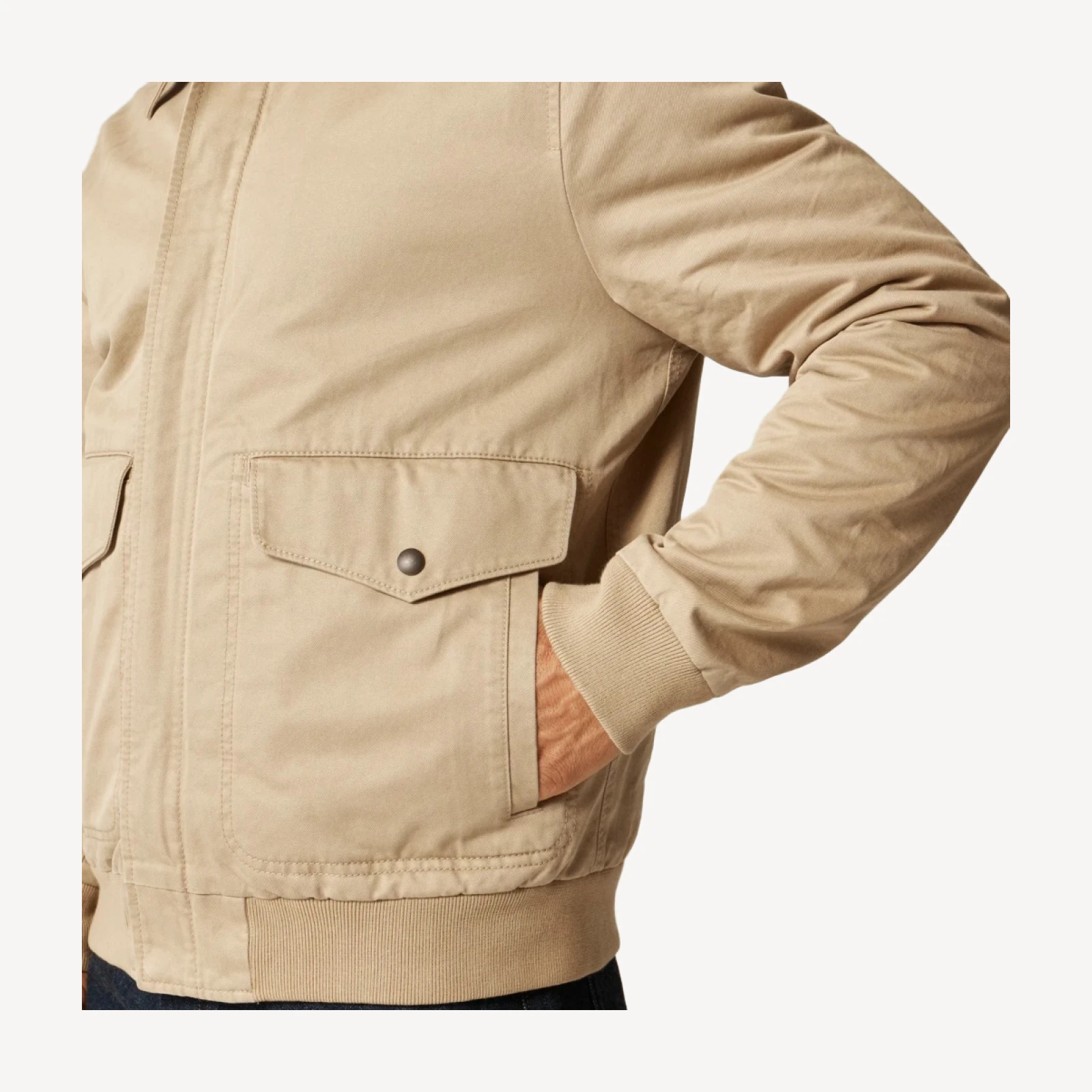 Wallace & Barnes flight jacket in cotton chino