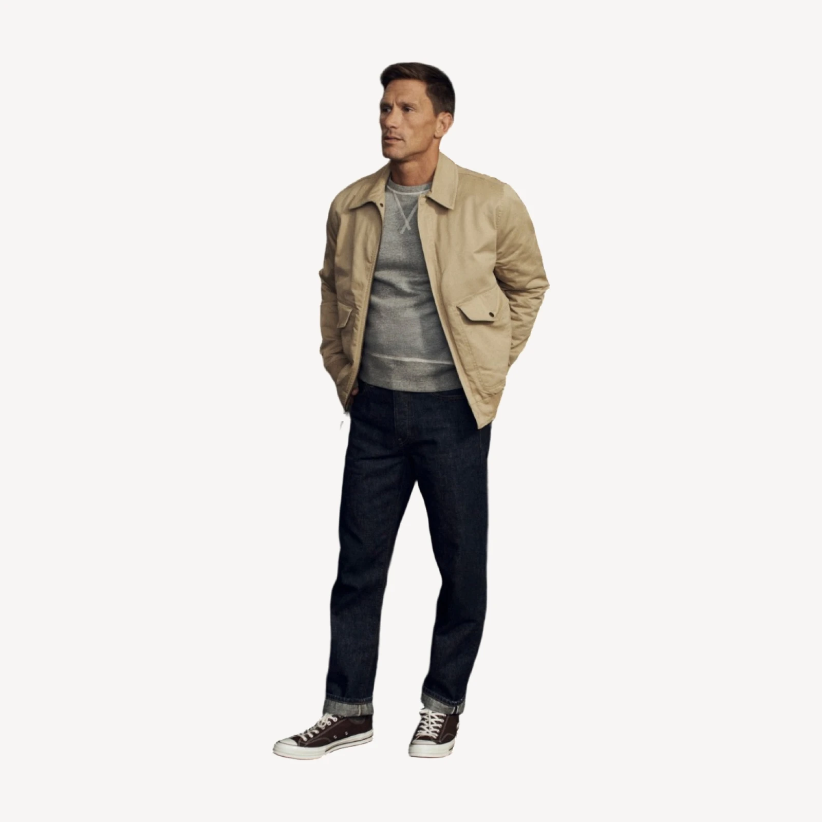 Wallace & Barnes flight jacket in cotton chino