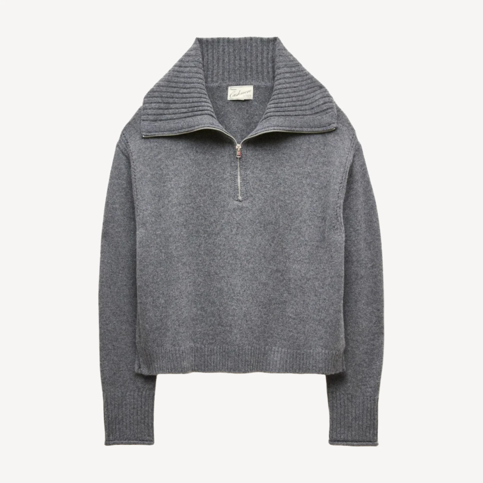 Cashmere quarter-zip sweater