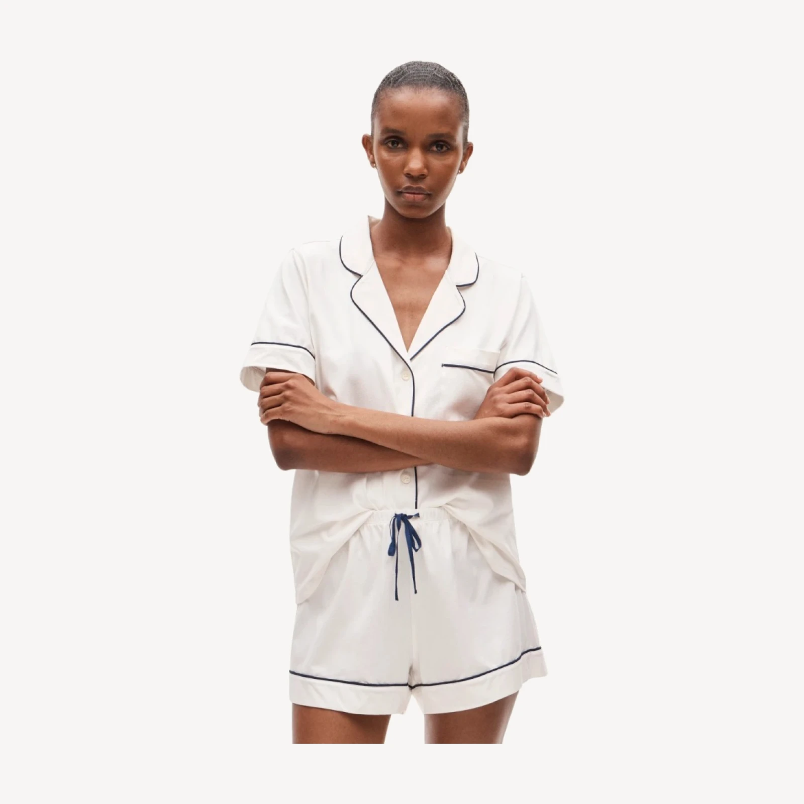 Dreamy cotton-blend pajama short set