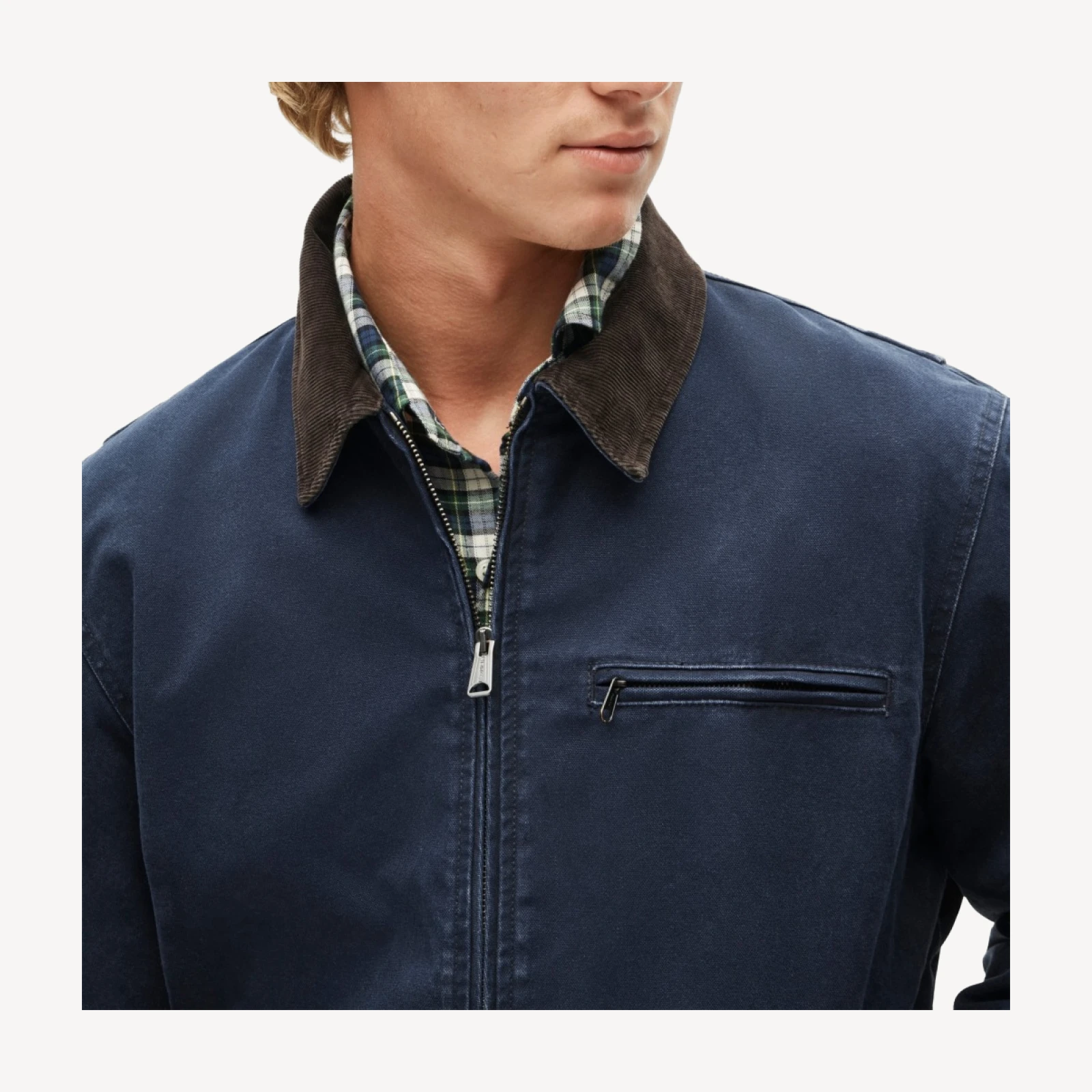 Wallace & Barnes lined canvas work jacket
