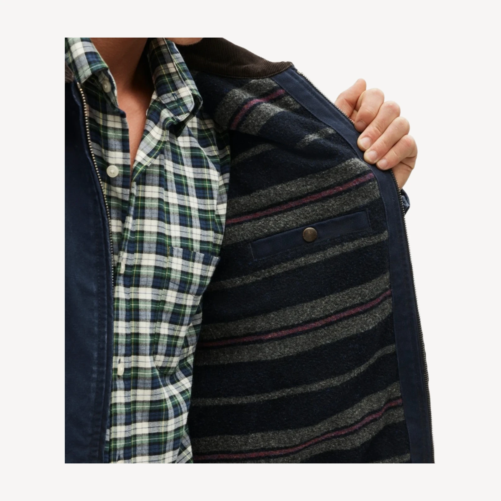 Wallace & Barnes lined canvas work jacket