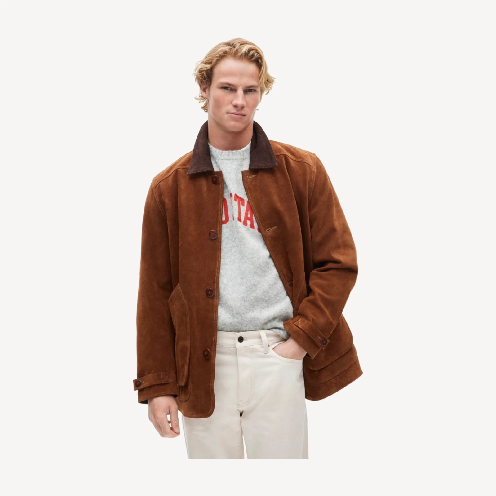 Men's Barn Jacket™ in Italian suede