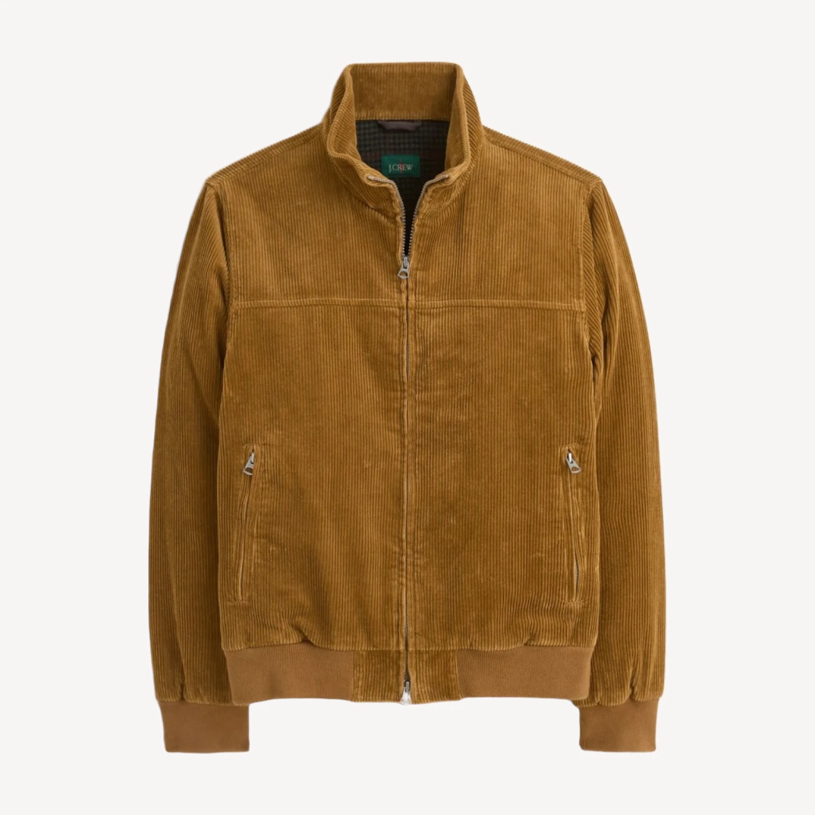 Corduroy jacket with wool-blend lining