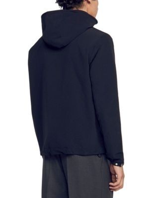 Sandro Orion Hooded Zip Up Jacket