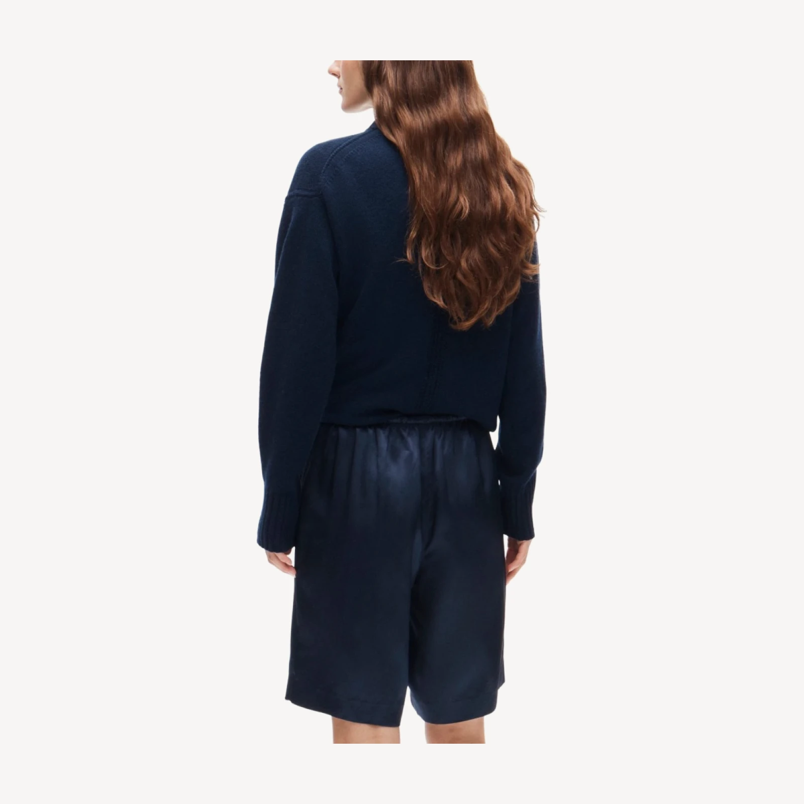 Cosmo bermuda short in viscose charmeuse