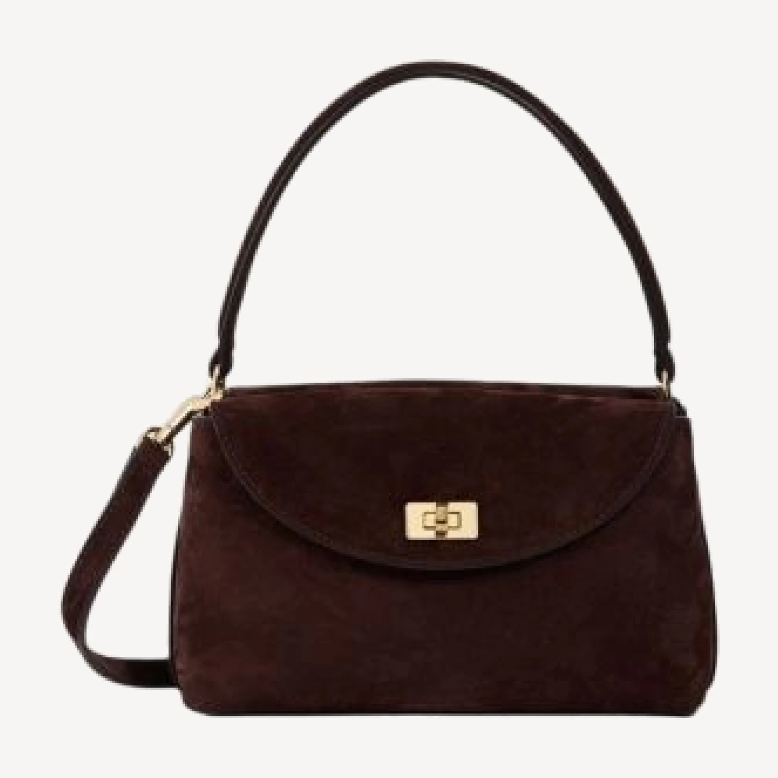 Sandro Le Grand Bazaar Mini Suede Top Handle Bag