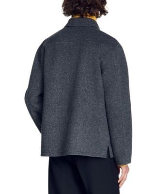 Sandro Dual Pocket Overshirt Jacket