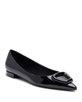 Stuart Weitzman Women's Veryvinnie Patent Leather Ballet Flats
