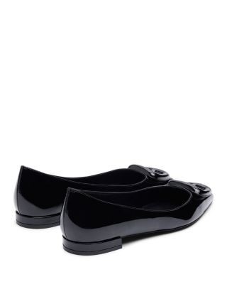 Stuart Weitzman Women's Veryvinnie Patent Leather Ballet Flats