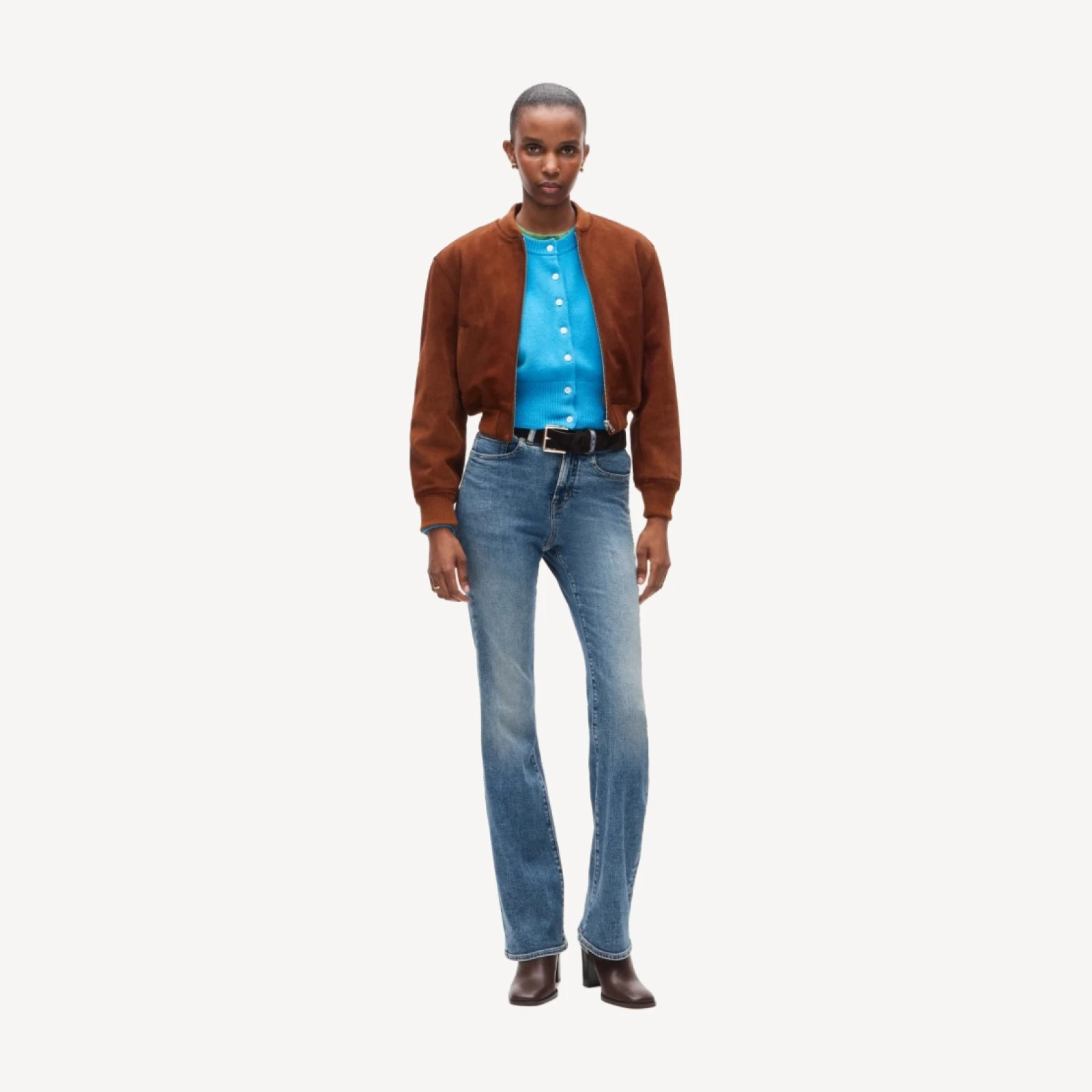 Bootcut jean in super-stretch
