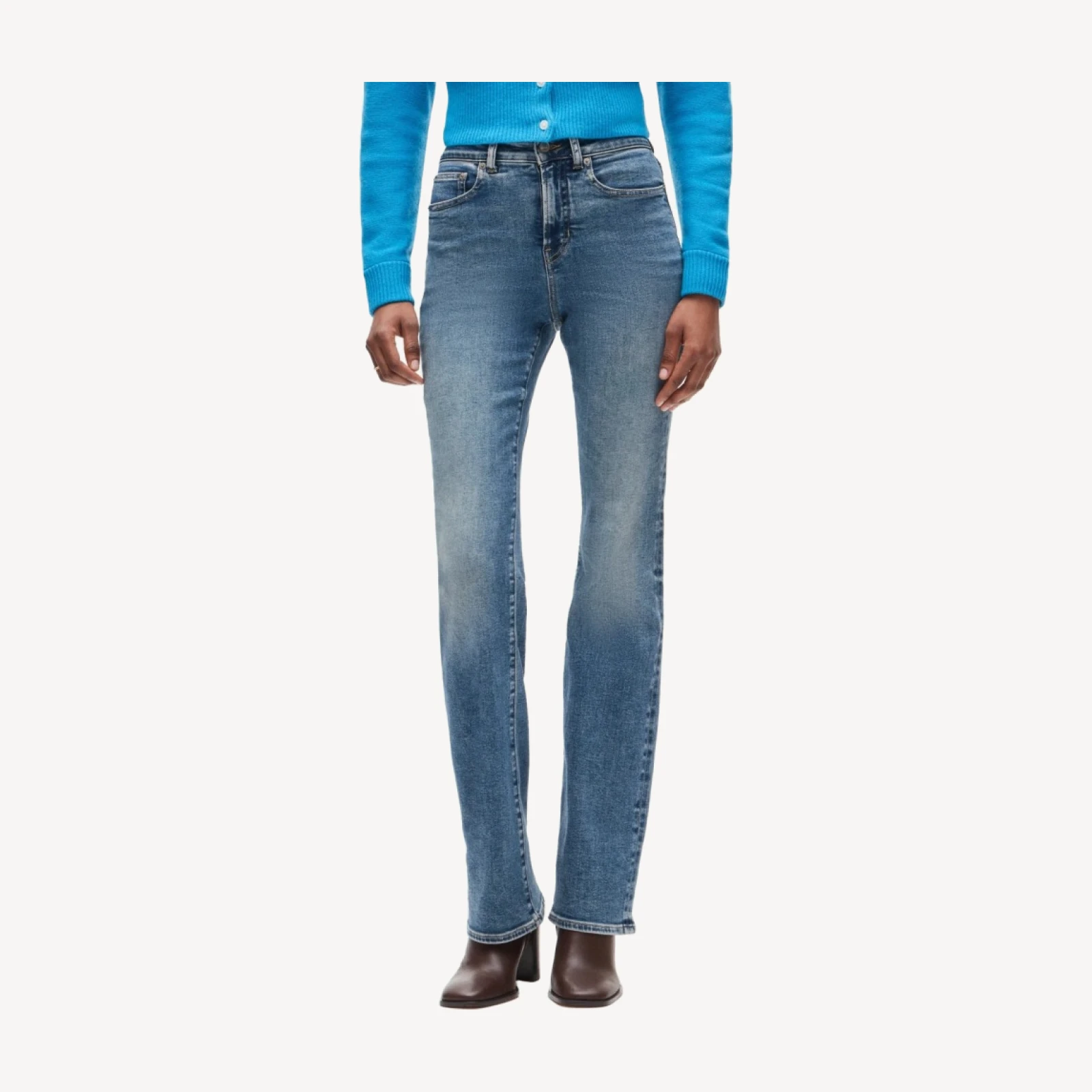 Bootcut jean in super-stretch