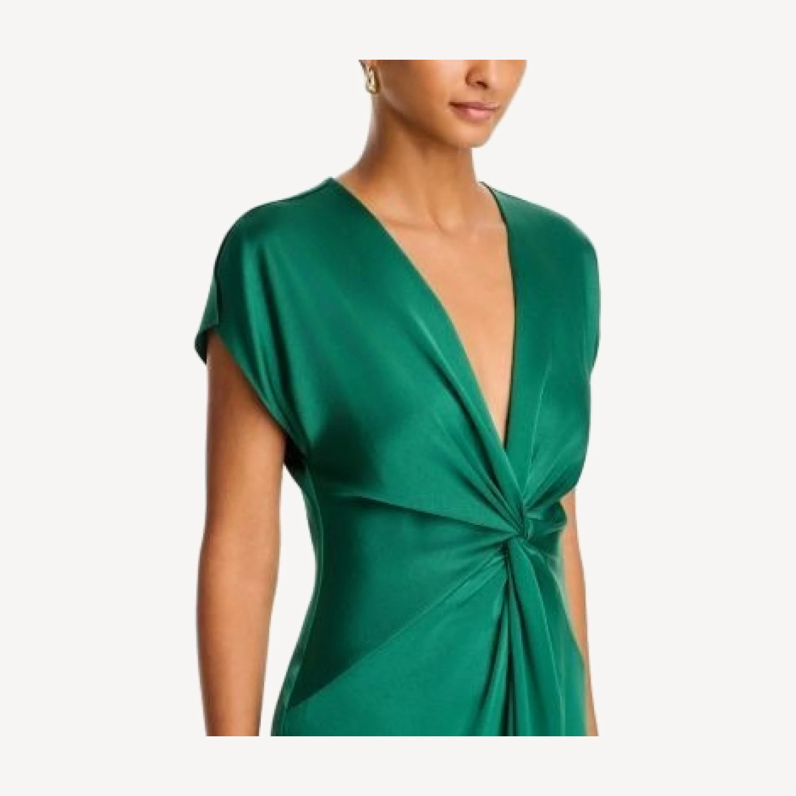 Kobi Halperin Maxon Twist Front Midi Dress