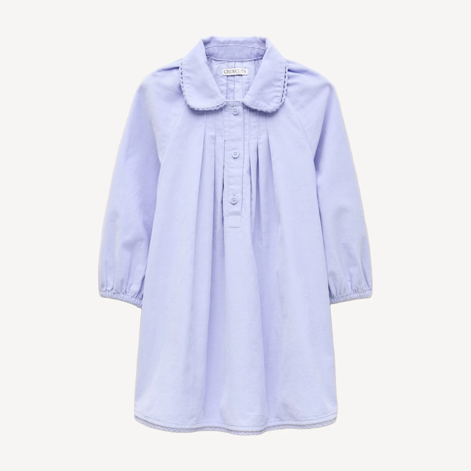 Girls' collared corduroy dress