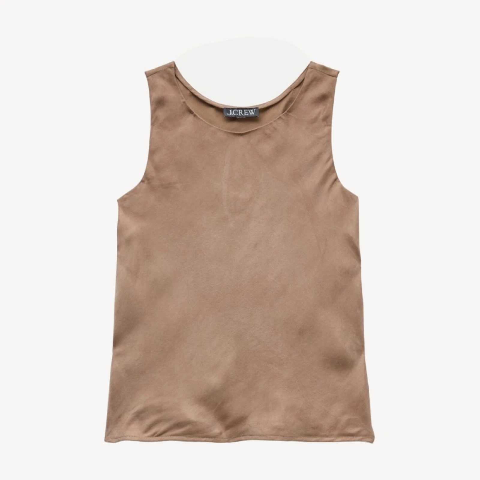 Scoopneck tank top in cupro blend