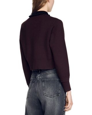 Sandro Etienne Collared Sweater