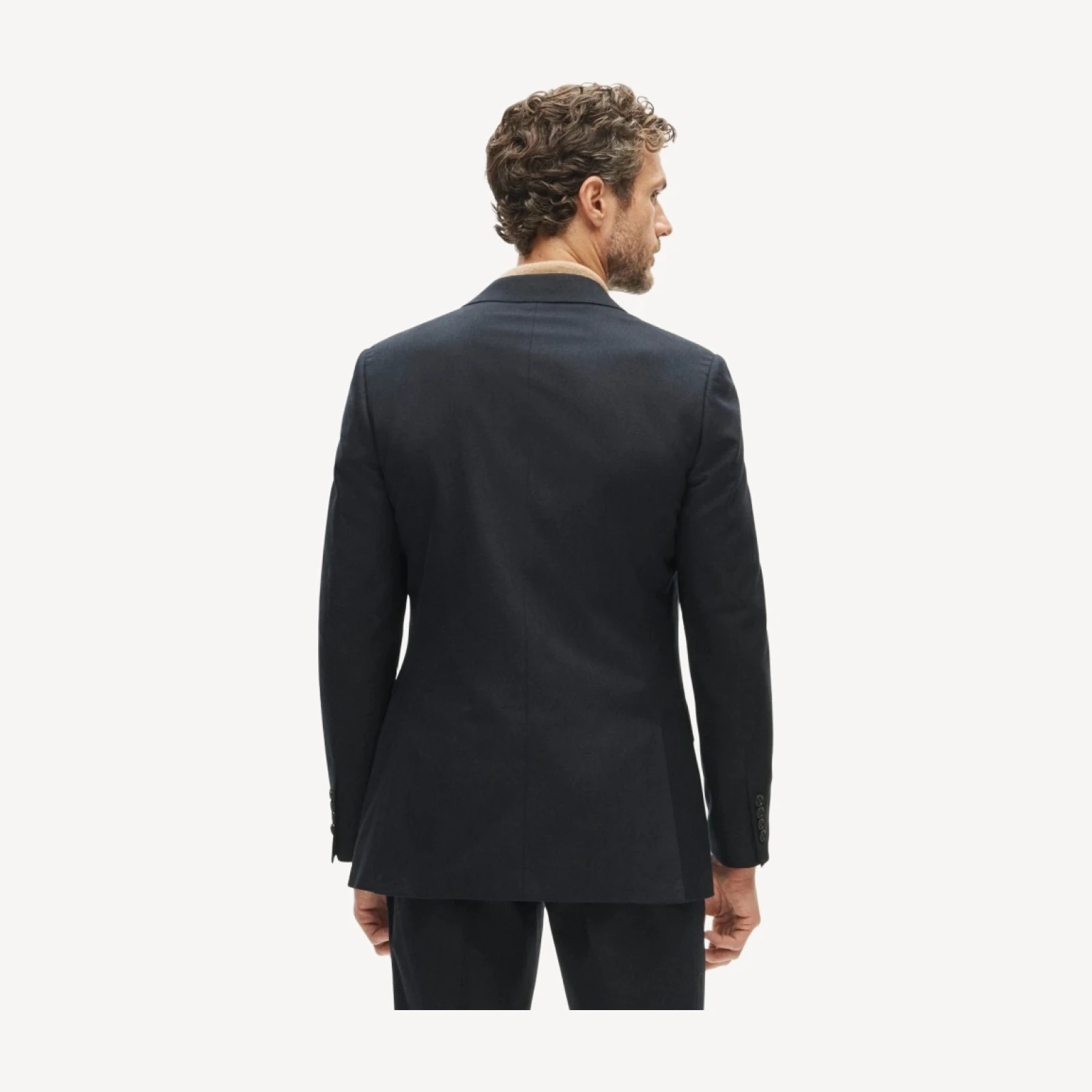 Ludlow Slim-fit suit jacket in English cotton-wool blend