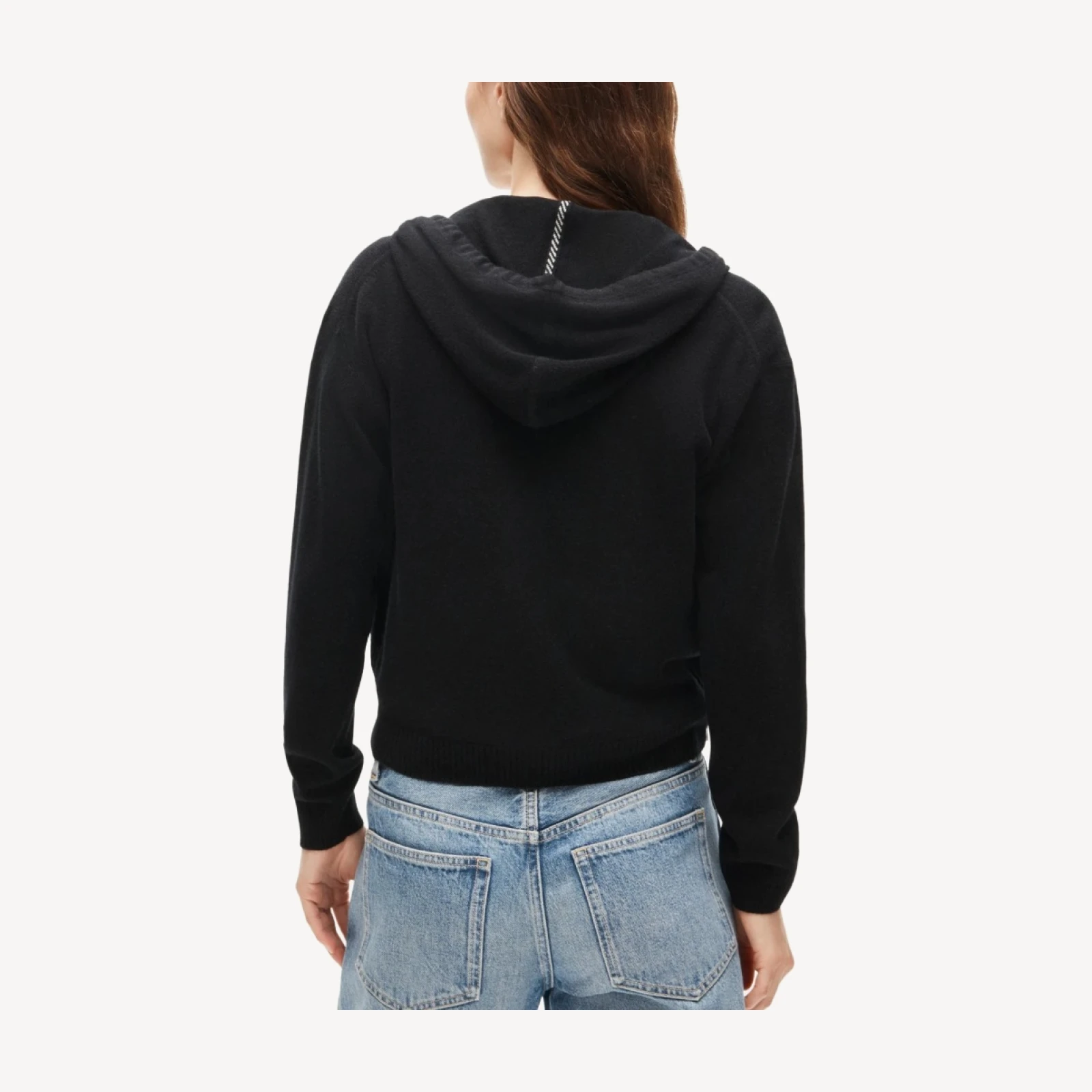 Cashmere full-zip hoodie