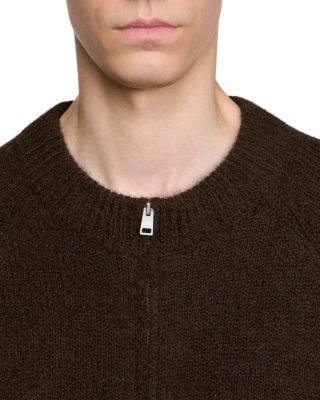 Sandro Bomber Collar Cardigan Sweater
