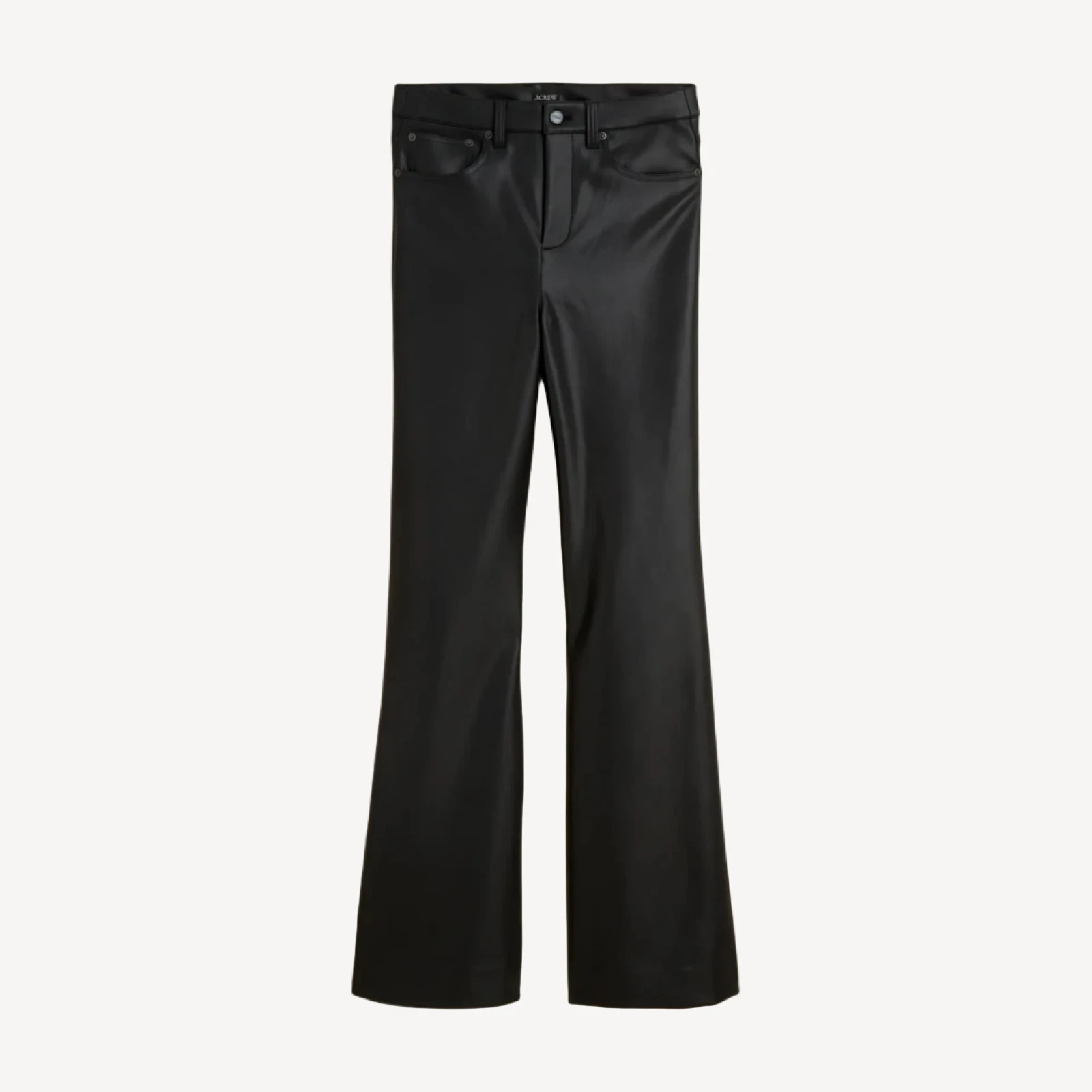 Vintage flare pant in faux leather