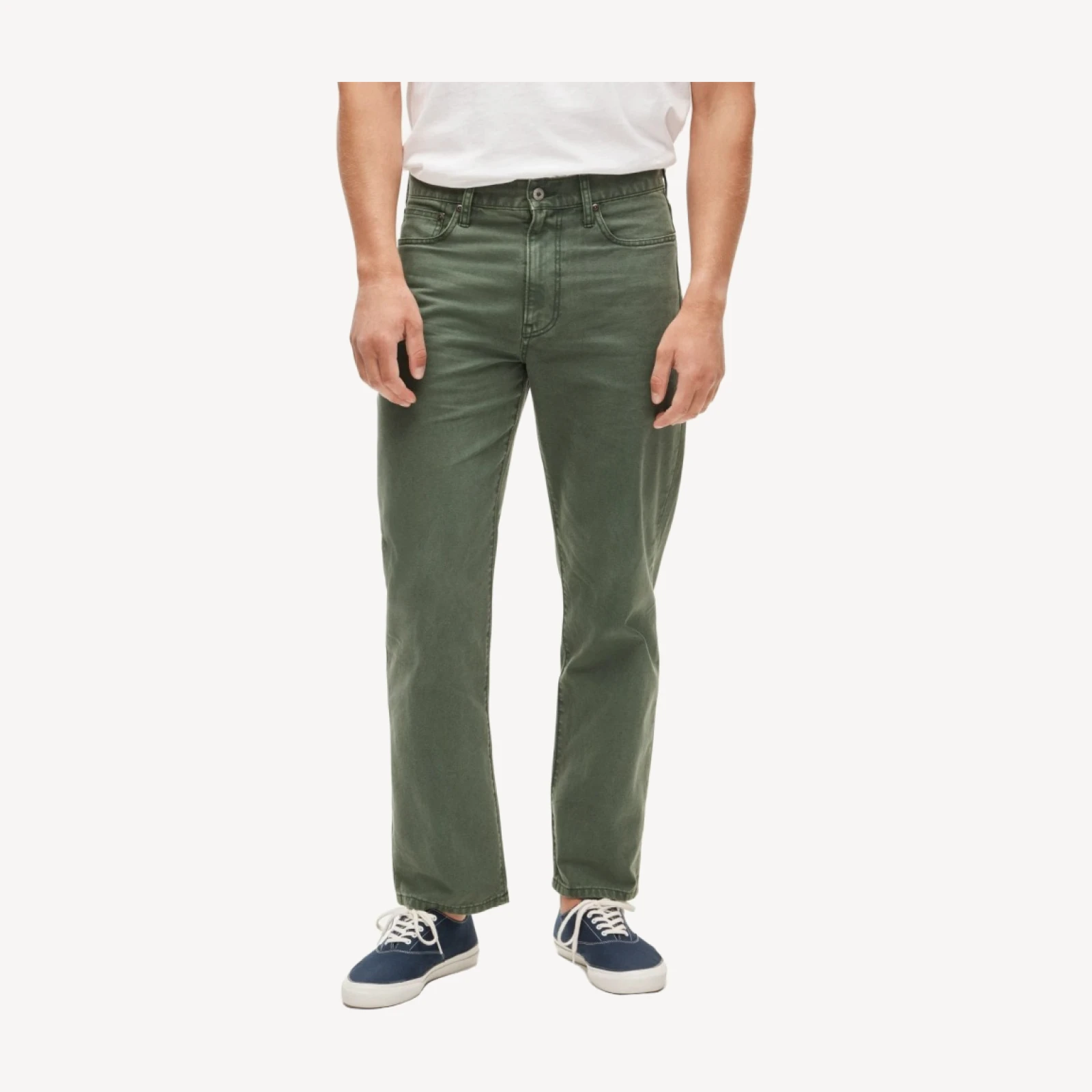 Classic Straight garment-dyed five-pocket jean