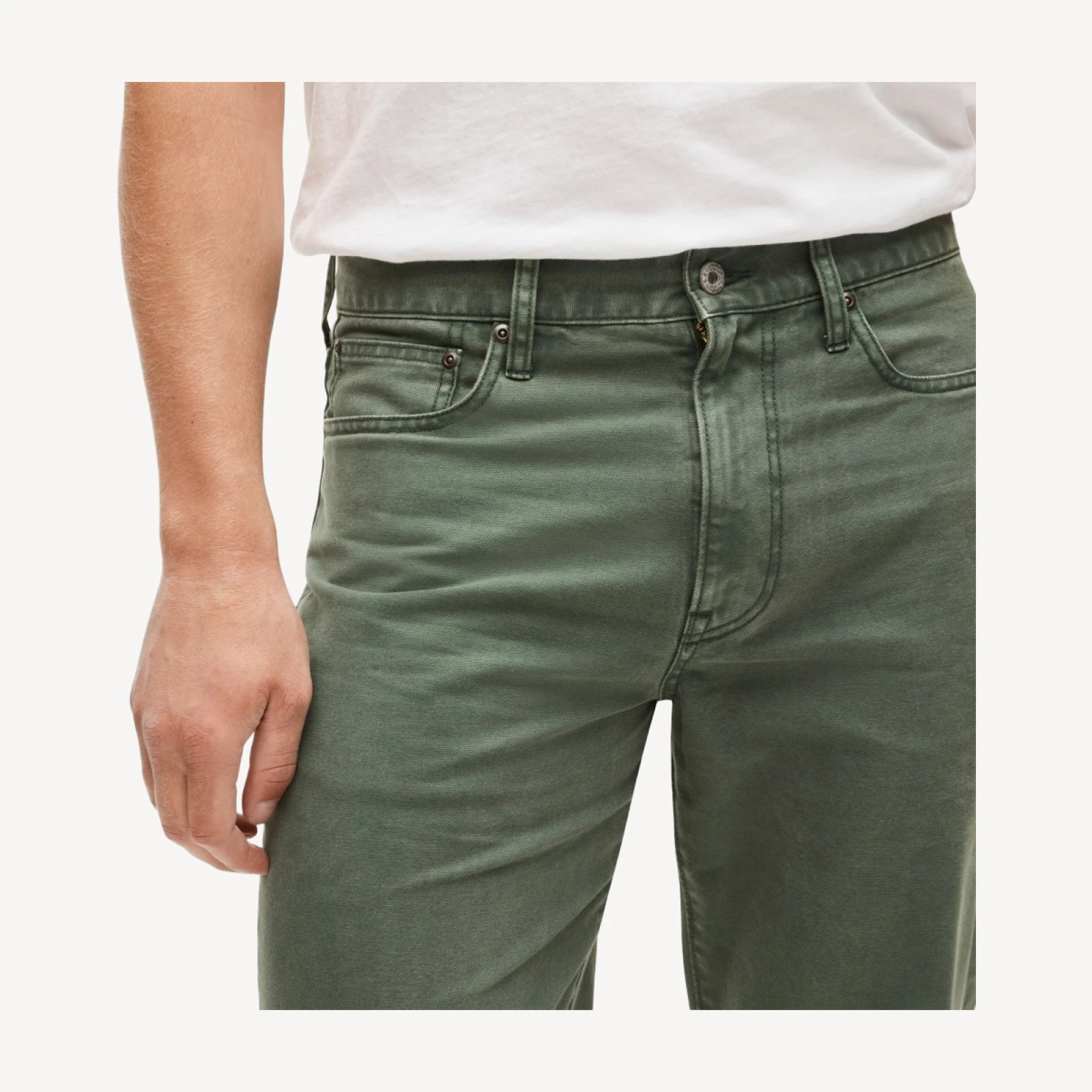 Classic Straight garment-dyed five-pocket jean