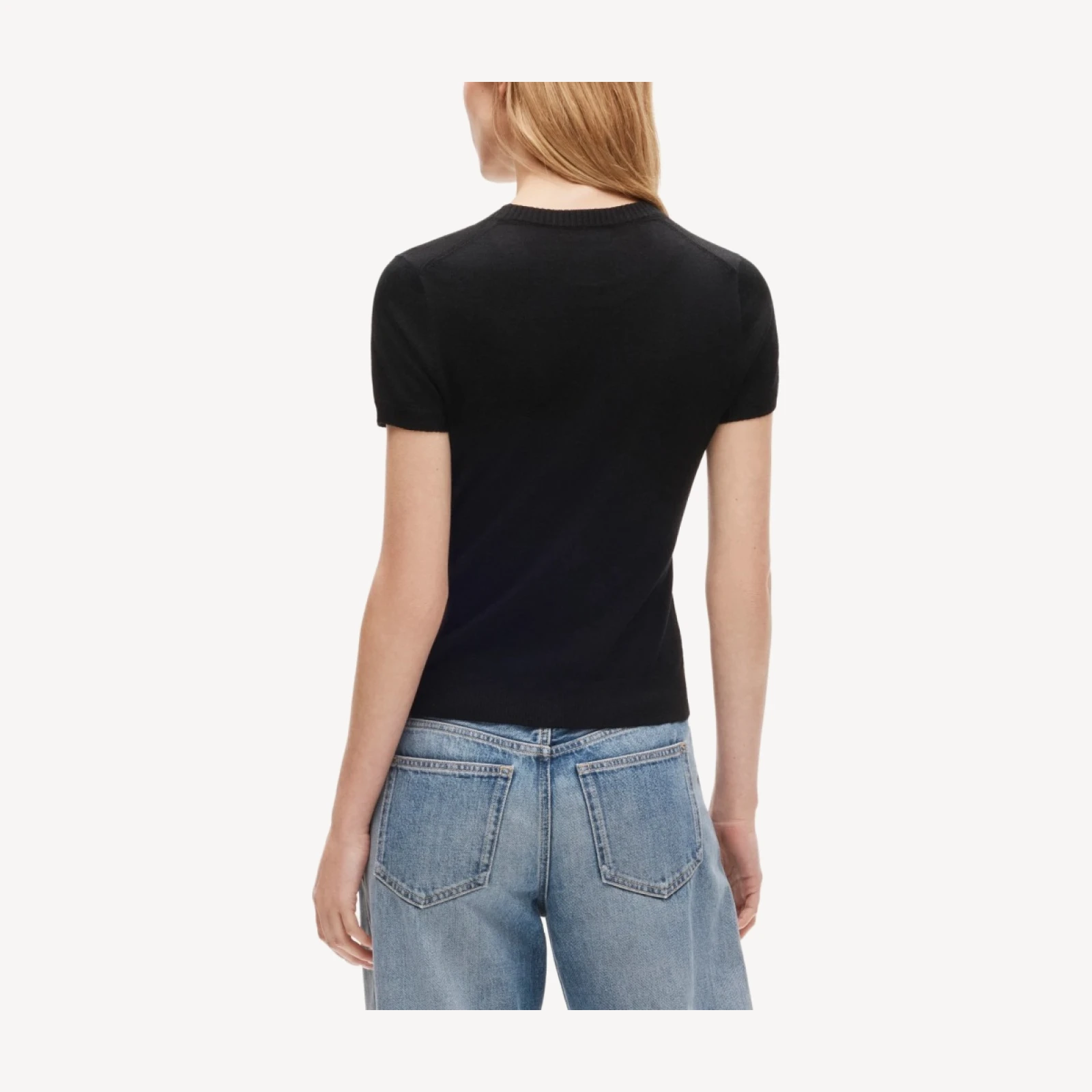 Sweater-tee in merino wool blend