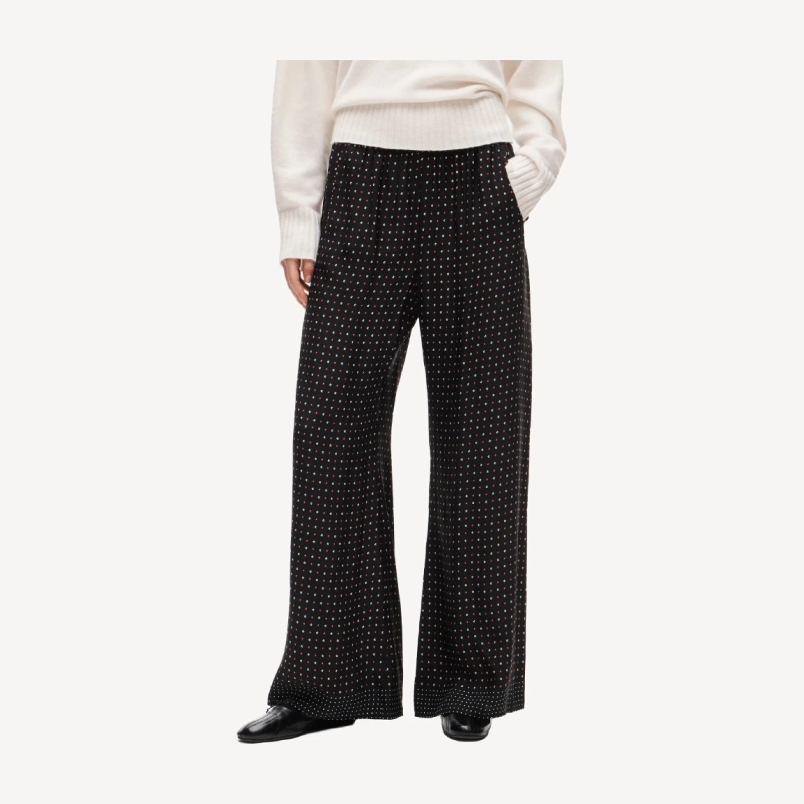 Cosmo pant in daisy-print viscose twill