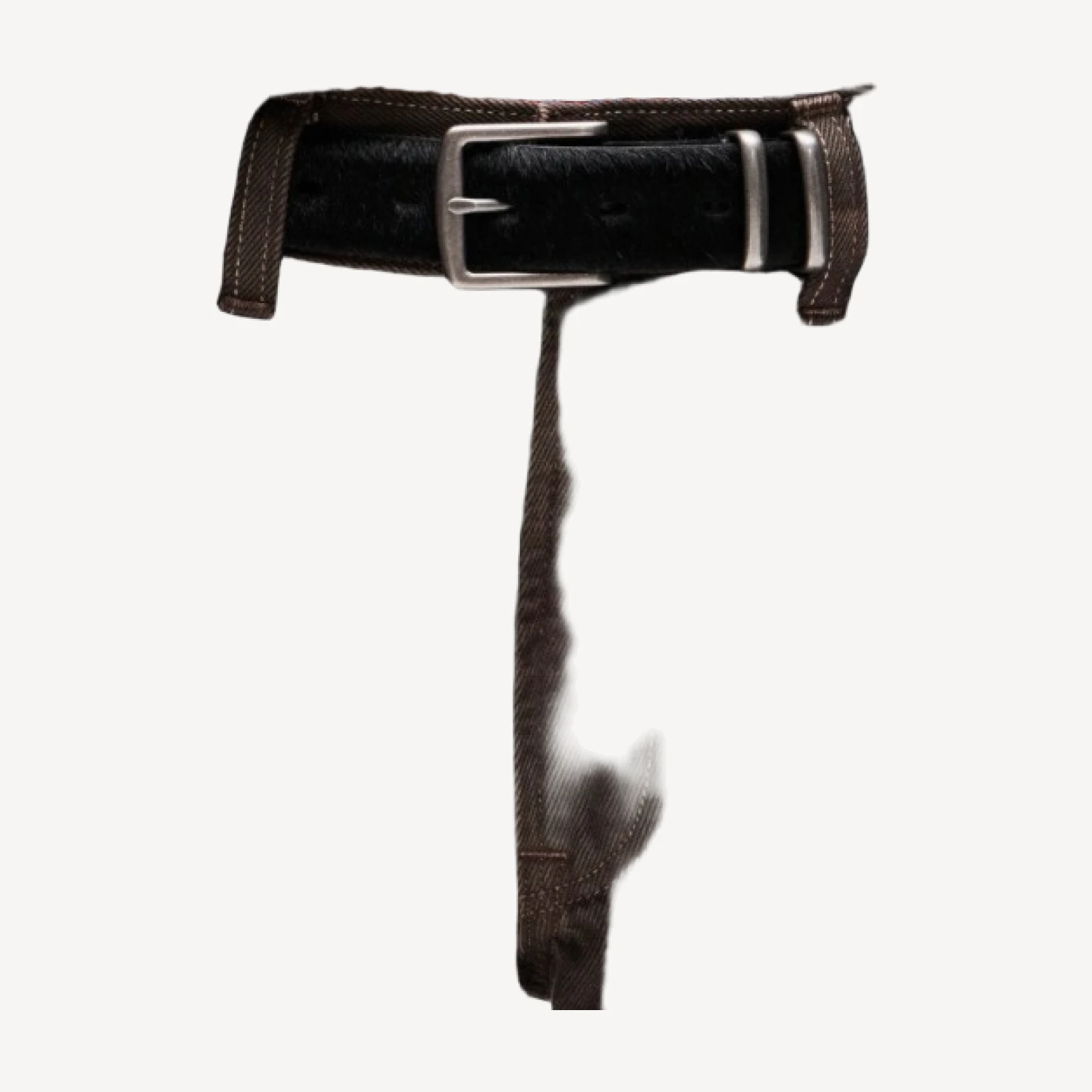 Eckhaus Latta x J.Crew calf hair belt