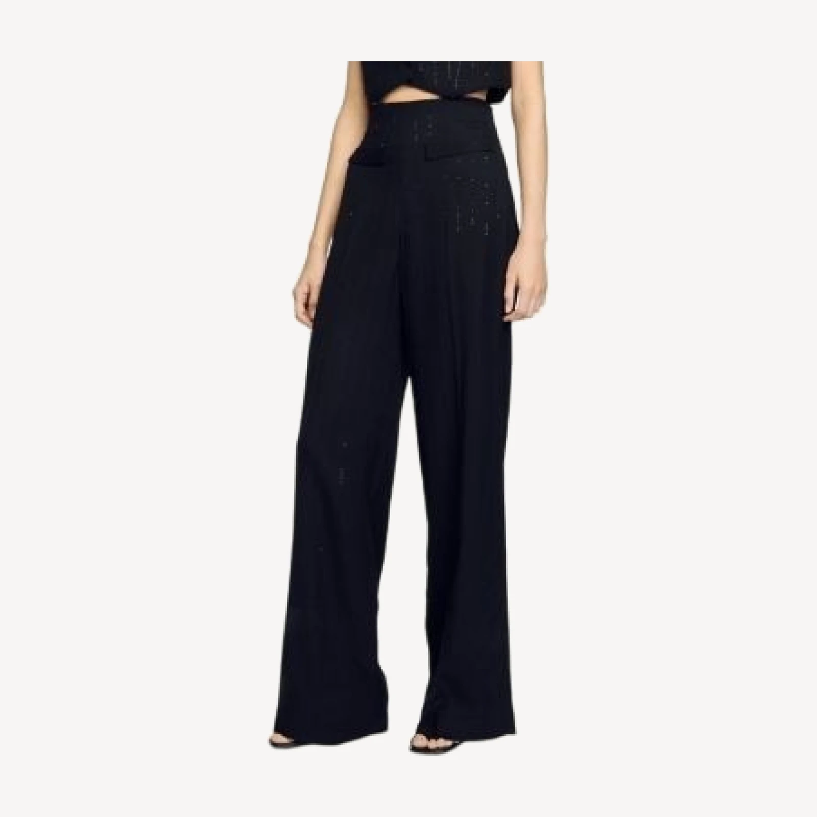 Sandro Sequin Suit Pants