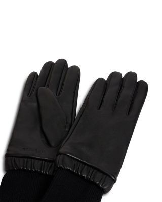 Sandro Leather & Wool Gloves